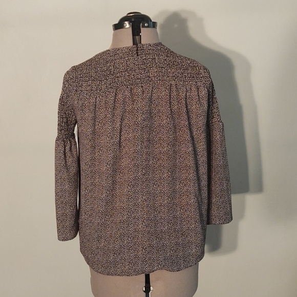 Michael Michael Kors Vine Patterned Peasant Top XS - Picture 6 of 9